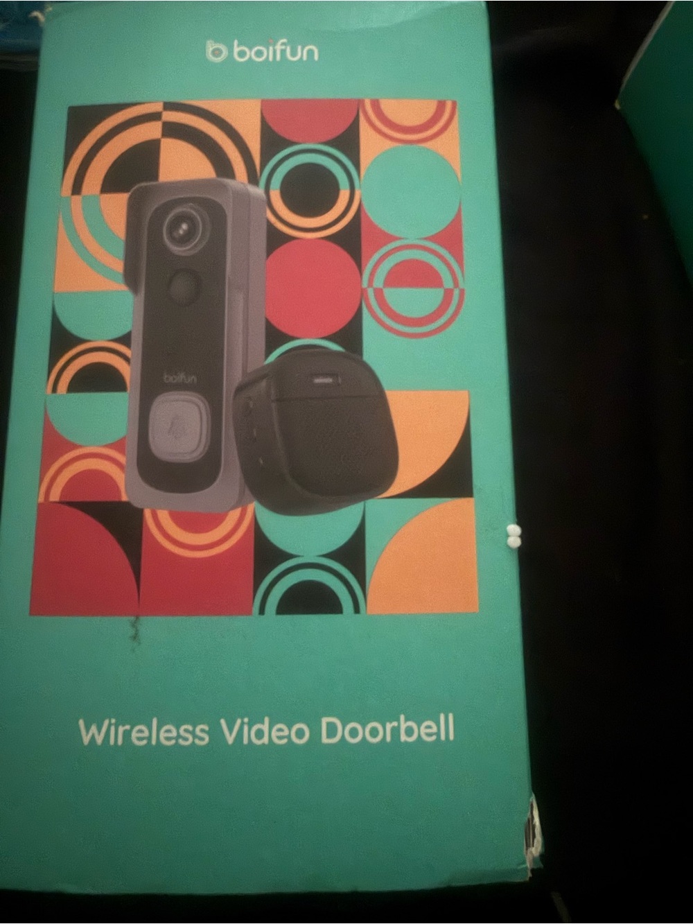 boifun Wireless Video Doorbell — Teal Box